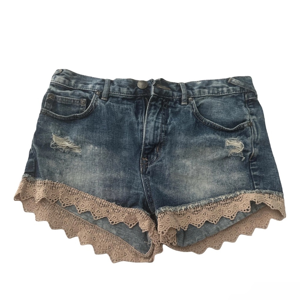 Free People denim shorts